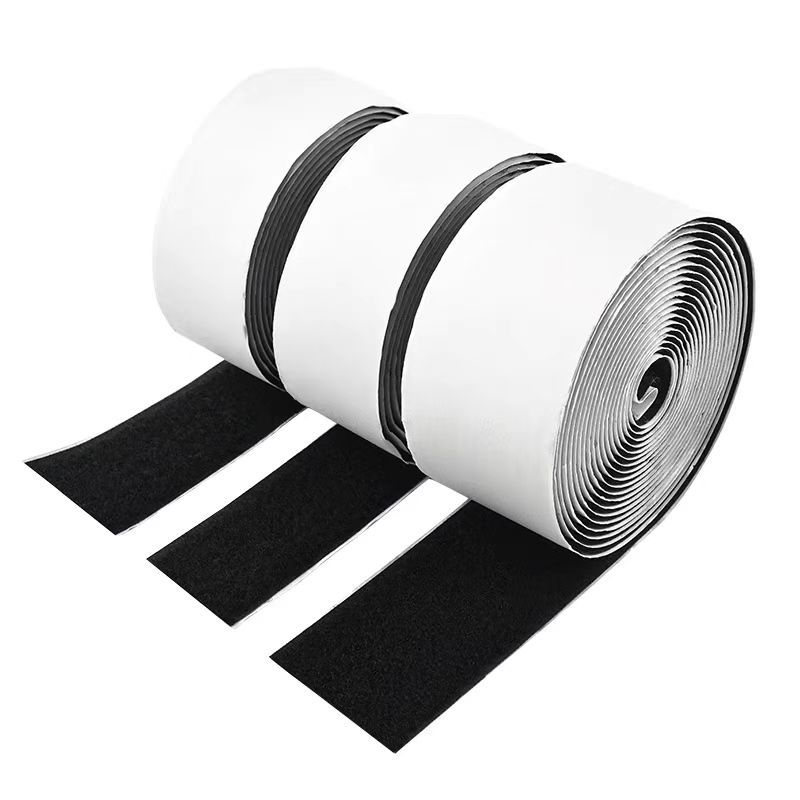 Doble cara adhesivo velcro fuerte cortina pantalla ventana pegatina auto-adhesivo puerta cortina gancho superficie con cinta adhesiva