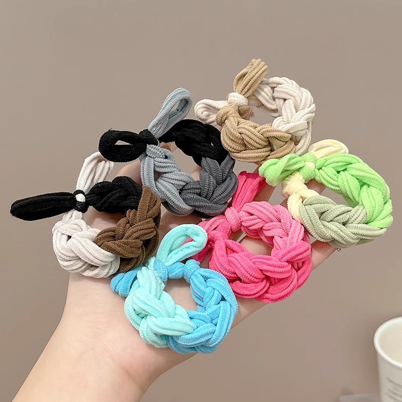 grueso de alta elástica mariposa trenzada cabello cabello de mujer cabello de cabello de cola de caballo cabello de alta sensibilidad correa de cabello adornamiento de cabello