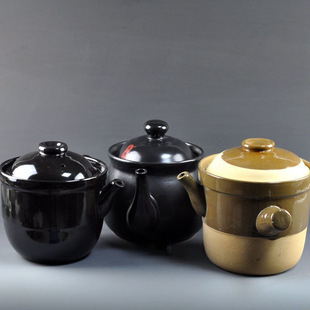 Traditional Old-Fashioned Casserole for Boiling Medicine and Decoction Pot, Boiling Pot, Open Flame Gas Ceramic Health Pot, Meizheng