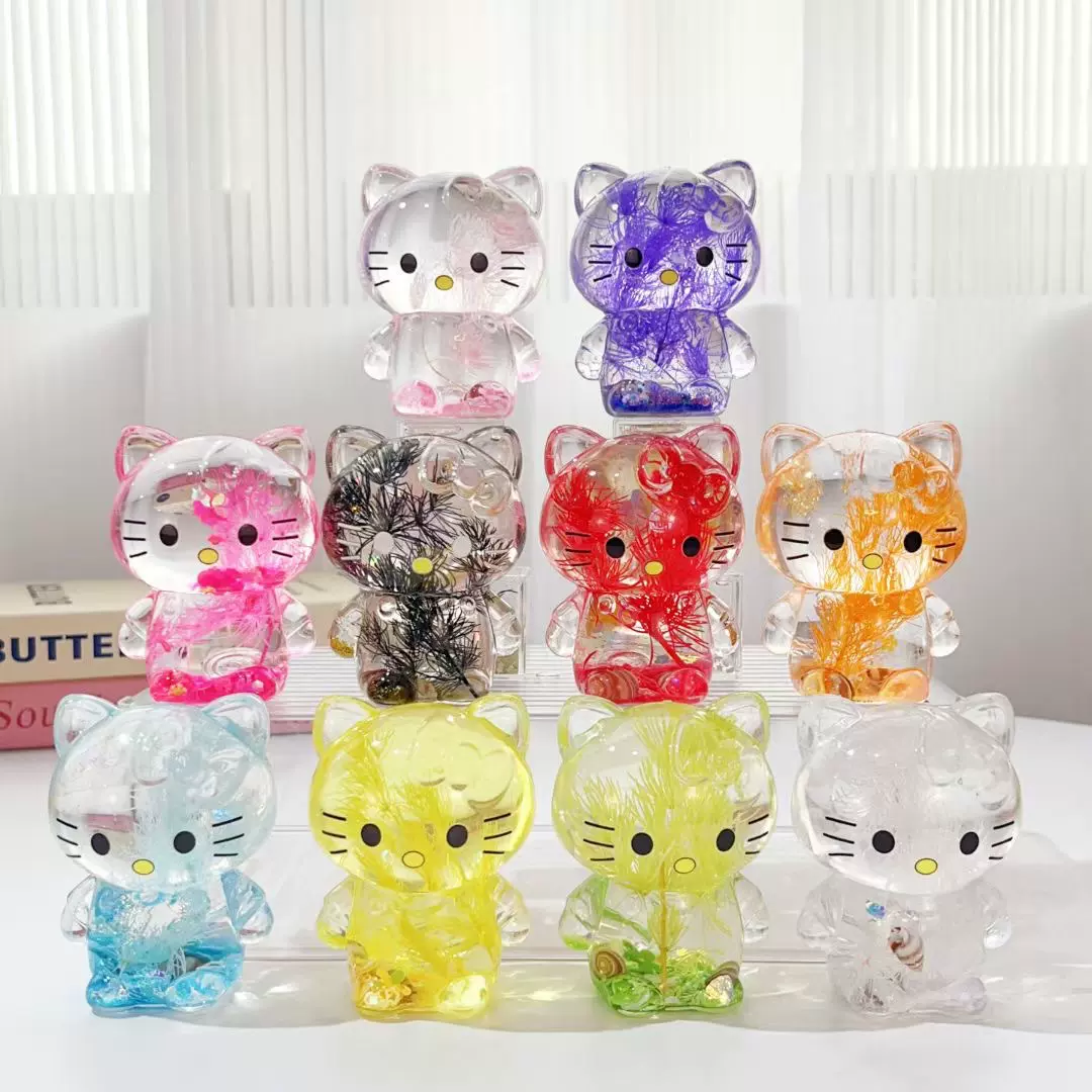 三丽鸥创意入油流沙瓶潮玩diy直播对对碰盲袋盲盒趣潮玩流沙摆件