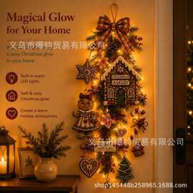 跨境新品Lighted Gingerbread Bakery灯火姜饼烘焙坊