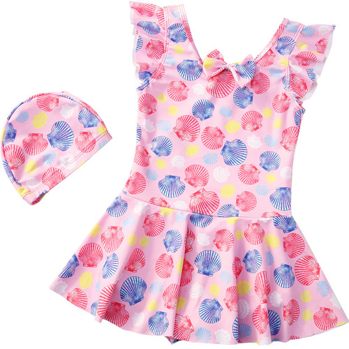 Children's swimsuit girls, small, medium and large children's one-piece skirt swimsuit, student baby quick-drying new swimsuit wholesale