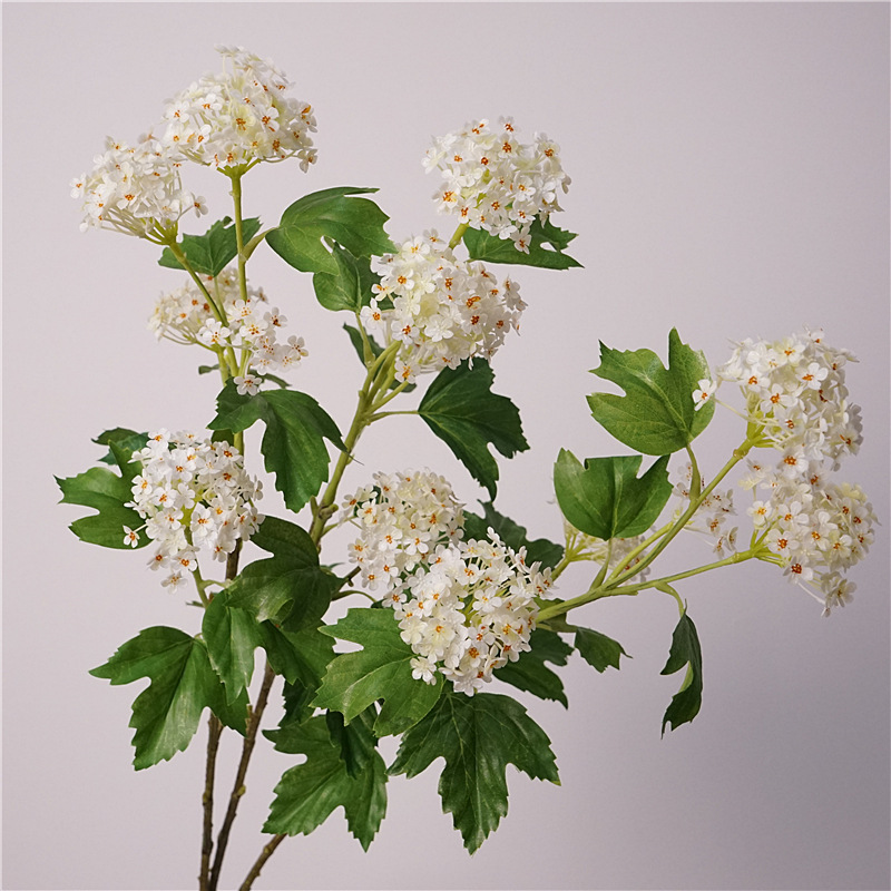 木绣球小清新高品质仿真花艺5比雪球室内样板间装饰摆设假花批发