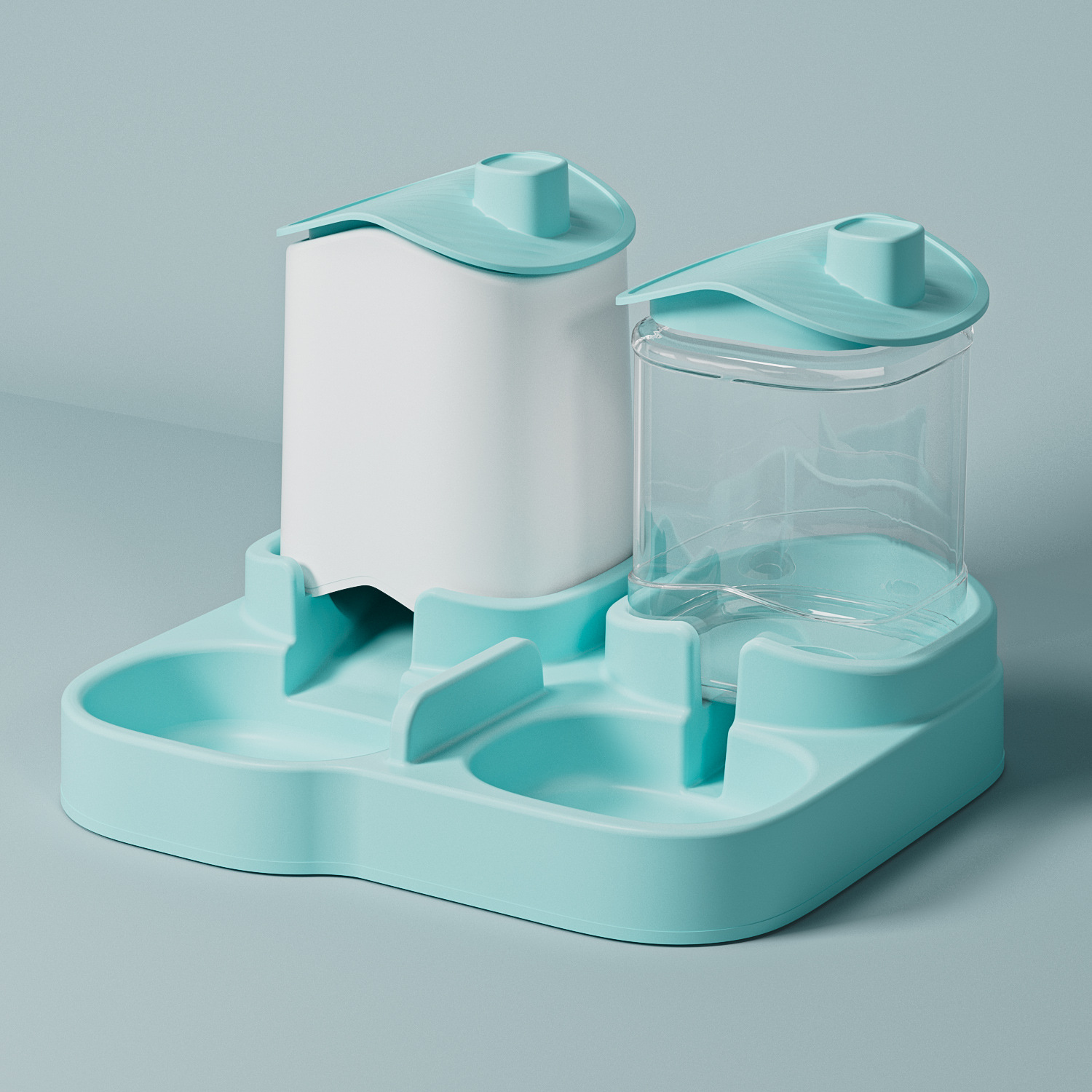 Lavabo de arroz para perros, original integrado, alimentador de alimentación de cabina de gran capacidad, agua potable móvil, bebedero para mascotas al por mayor