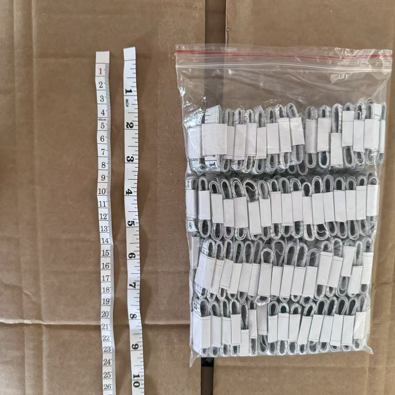 工厂直售40公分皮尺 一面厘米一面英寸 白色软尺 小皮尺 质量很好