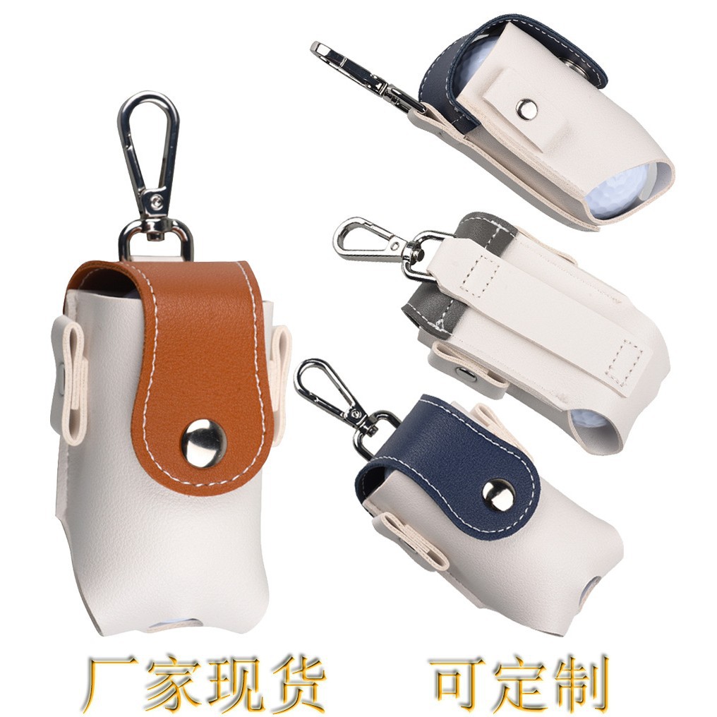 Bolsa de GOLF multifunción PU pequeña cintura bolsa portátil de dos bolas MINI BOLSA DE PELOTA