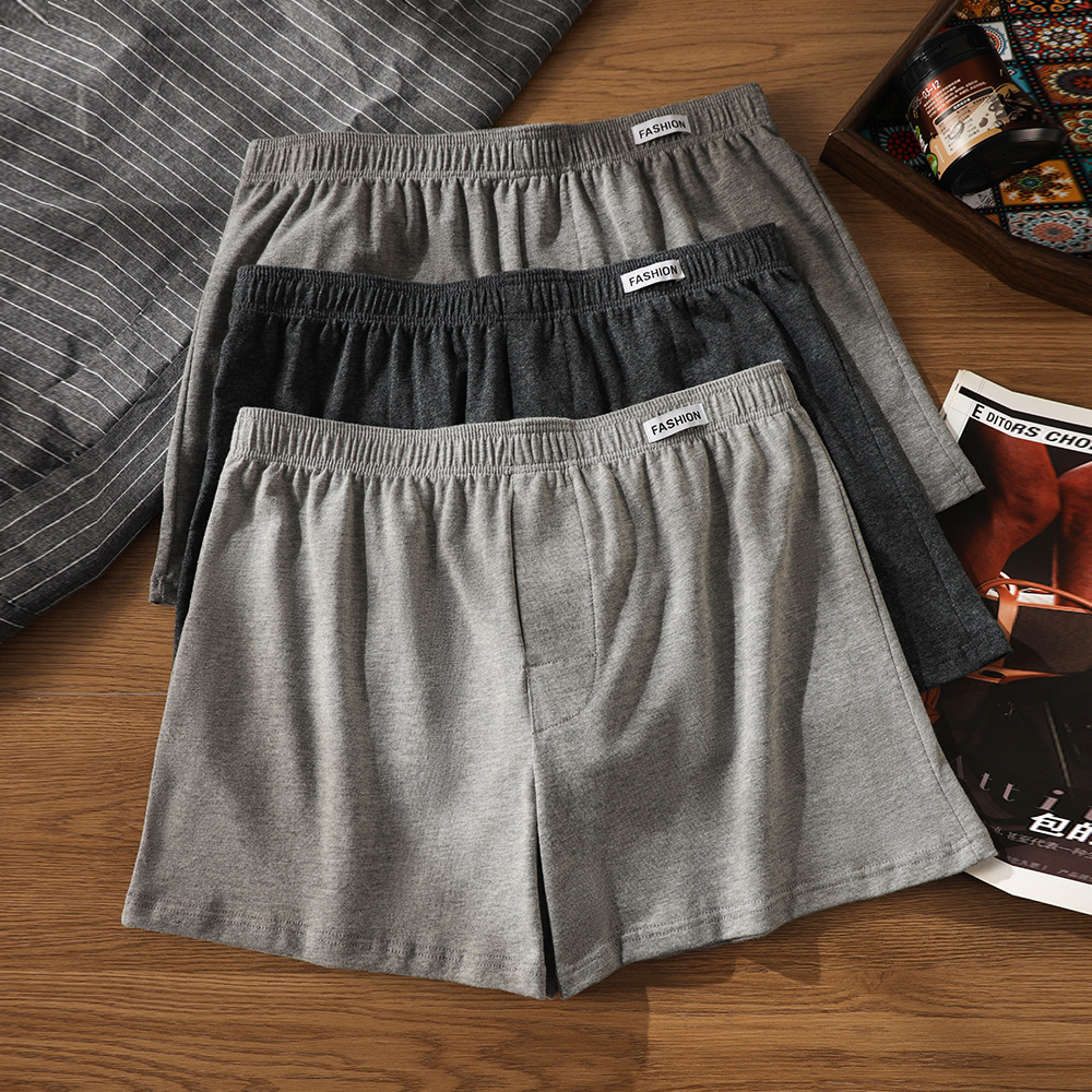 Men's Loose Fit Boxer Briefs, Pure Cotton Men's Boxer Shorts, New Style Large Size Men's Boxer Shorts