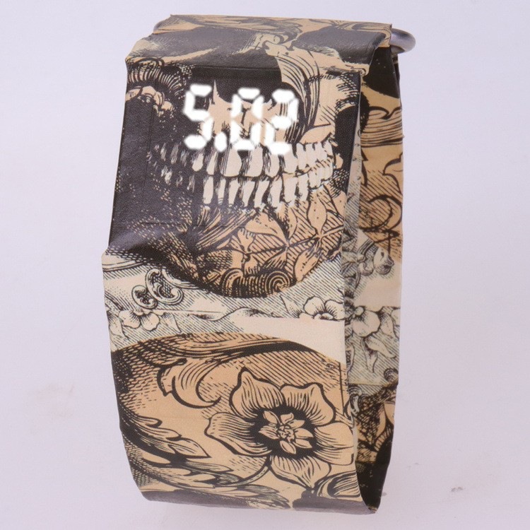 Fashion New Model Paper Black Wholesale Watch Technology in Stock Led 36 Colors Available for Men and Women White Light in Stock Manufacturer