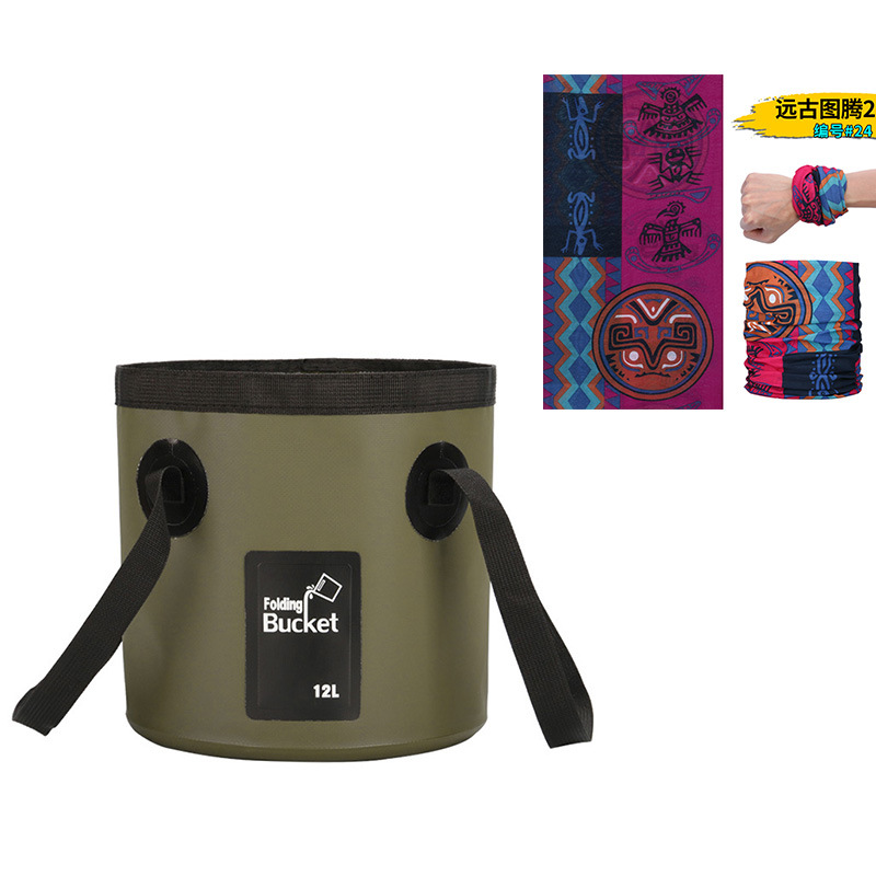 新型手提げ旅行袋釣り桶折り畳みバケツバッグ屋外便利旅行洗車バケツ屋外防水袋