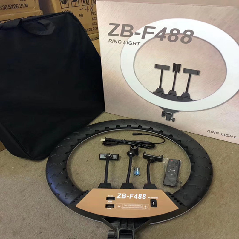 Cross-Border Zb-F488 Fill Light for Streamers 22inch Led Fill Light for Live Beauty Ring Photography Photo Light Cross-Border Zb-F488 Fill Light for Streamers 22inch Led Fill Light for Live Beauty Ring Photography Photo Light