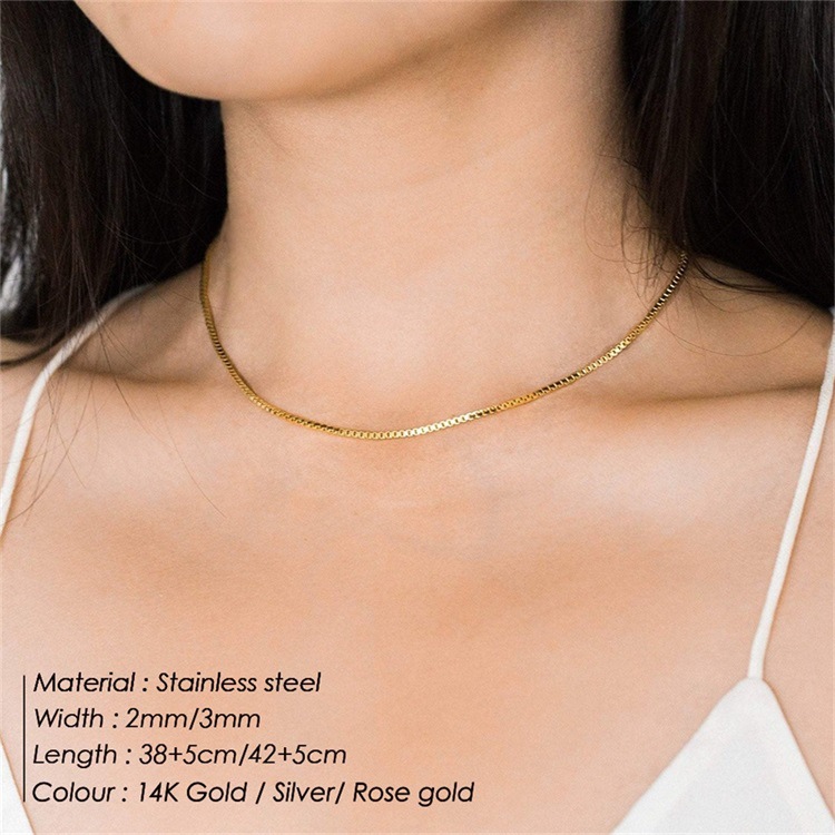 Stainless Steel 14K Gold Plated Plating U Shape Necklace display picture 1