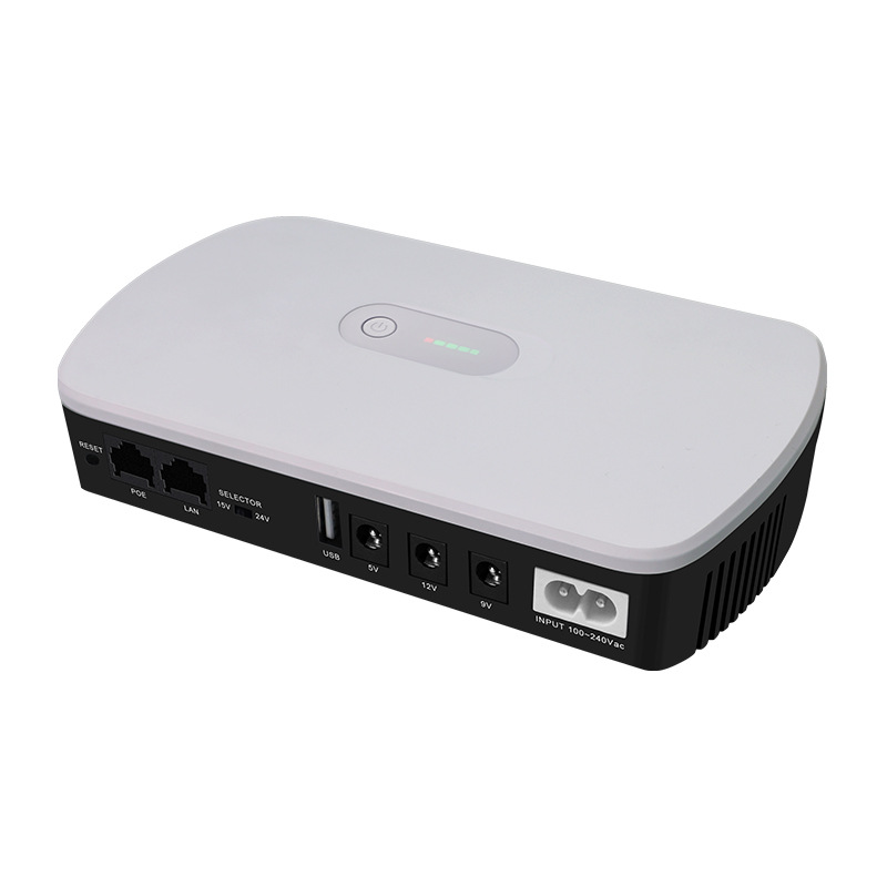 UPS18W P fuente de alimentación ininterrumpida 5V9V12V router gatos de luz monitoreo de reserva de carga POE para teléfonos móviles DC