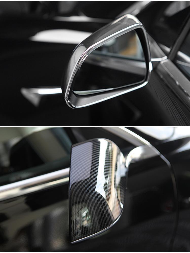 Suitable for 17-21 Tesla Model 3 Y Rearview Mirror Cover Replacement Reversing Mirror Cover Decoration Modification Protection