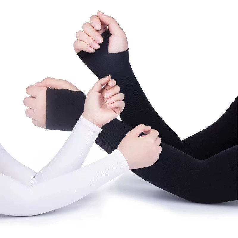 Silk summer sleeves, travel gloves for men and women for cycling, Korean style