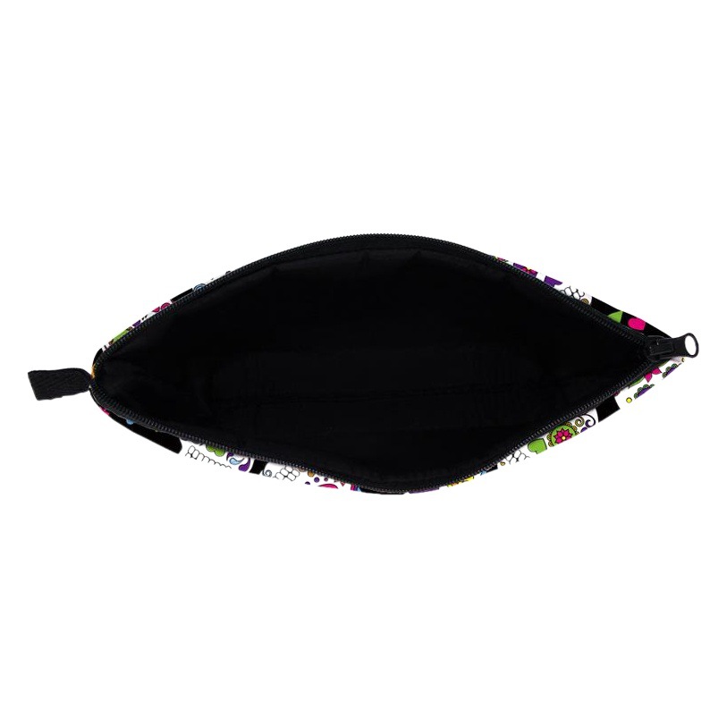 Skull Digital Printed Water-repellent Cosmetic Bag Soft Wash Bag Multi-functional Travel Storage Bag