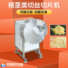 工廠直銷 全自動土豆切片機 大型商用蘿卜切絲機 電動姜片姜絲機