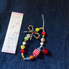 多巴胺彩色星星串珠diy鏈條ccd手機相機手機鏈掛繩