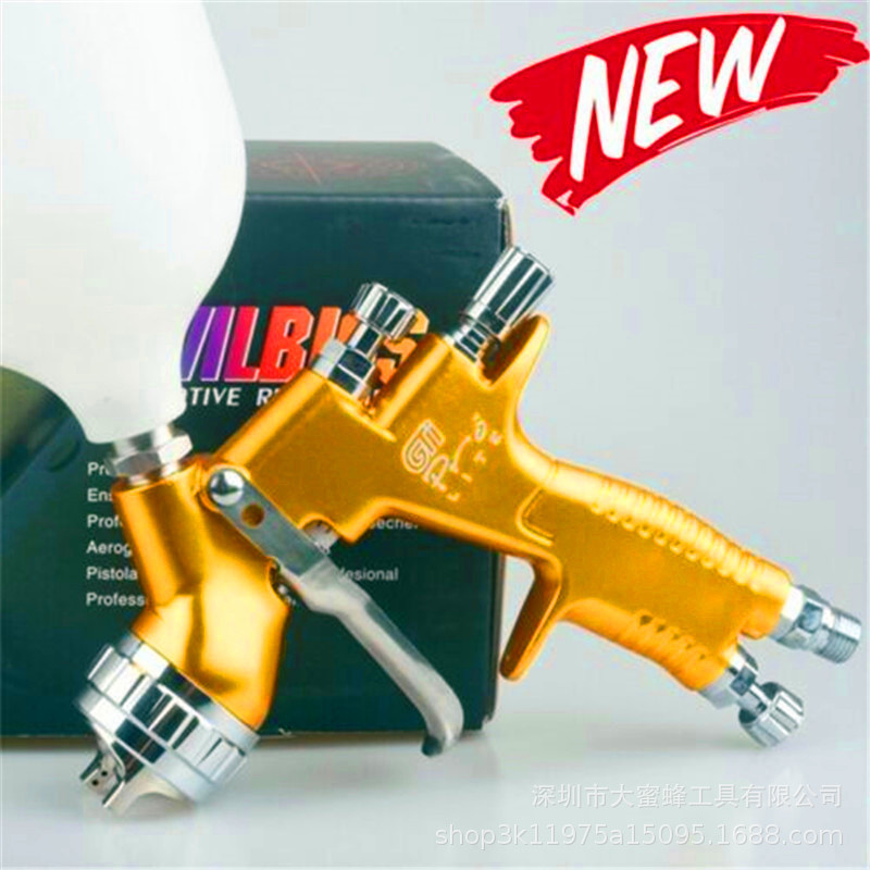 原装 GTI汽车钣金面漆1.3口径喷漆枪高雾化低气压喷涂工具