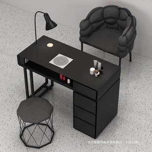 Manicure Table and Chair Set Multifunctional Single Simple Marble Table Cream Light Luxury Economical Double Internet Celebrity Manicure Style