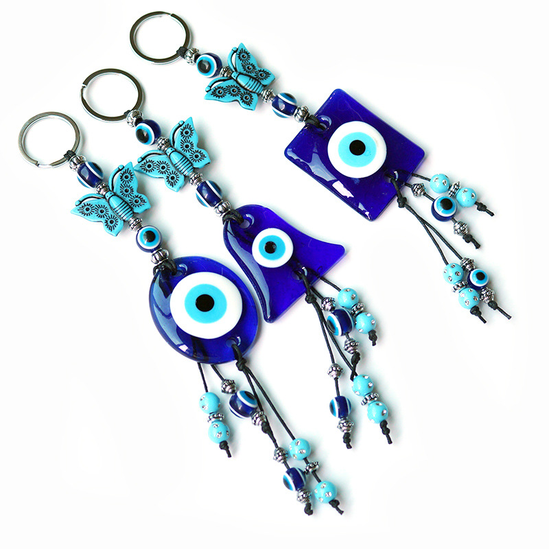 Ethnic Style Eye Butterfly Glass Jewelry Accessories display picture 7