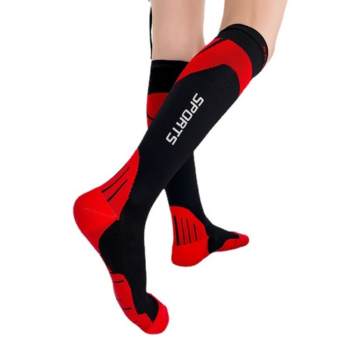 Professional sports socks for women's summer running outdoor yoga fitness skipping rope marathon basketball mid-high compression socks
