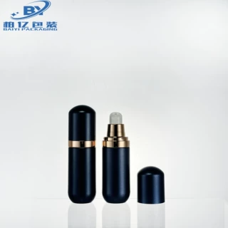 高端亚克力15ml磨砂蓝分装按压粉底液精华液化妆品包材