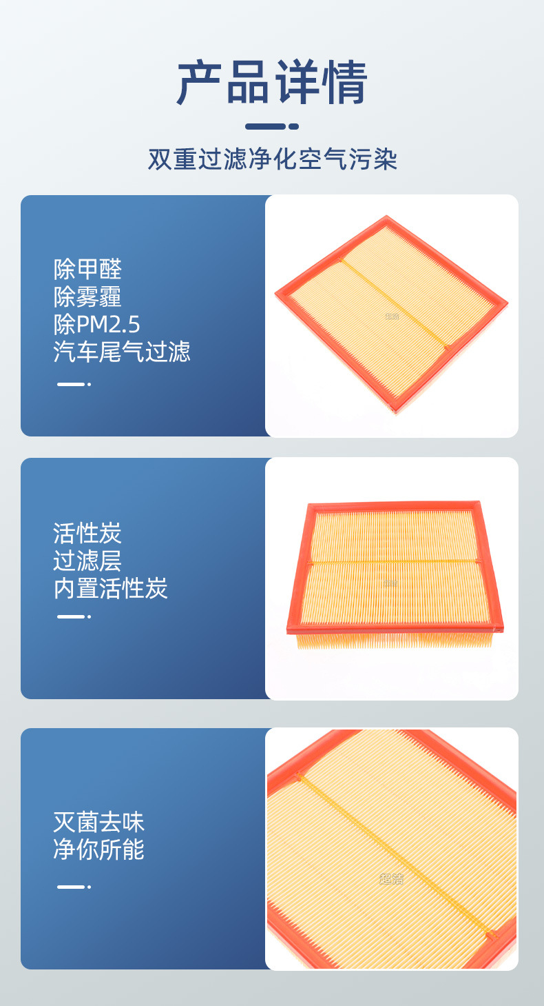 Factory wholesale applicable 19 red flag HS5 1109160-DD01 air filter activated carbon air filter