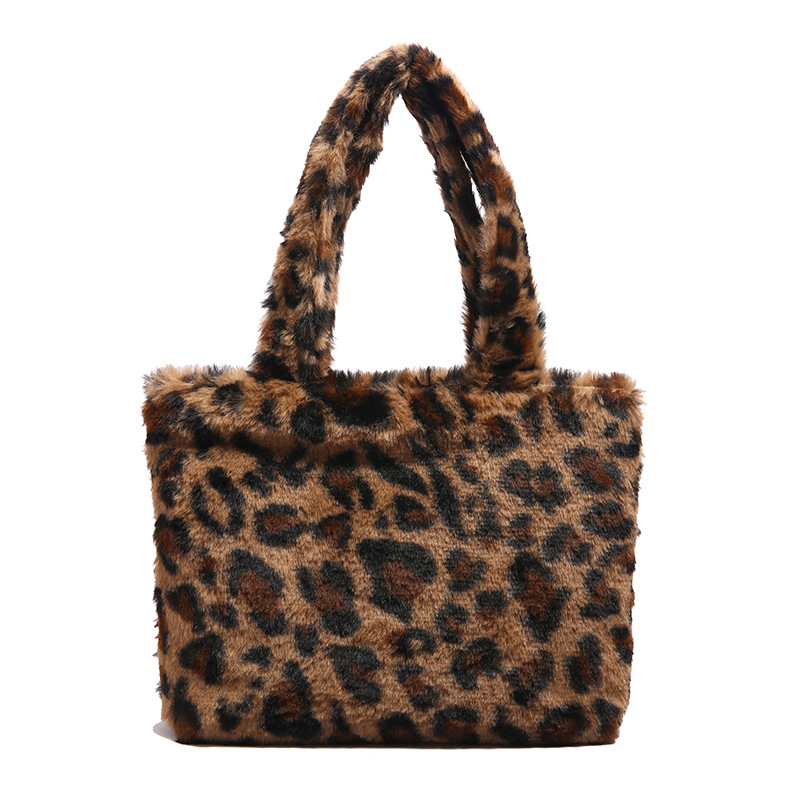 Moda 2024 otoño y invierno nuevo bolso de hombro de peluche de mujer lindo bolso de mujer portátil inclinado bolso de ocio