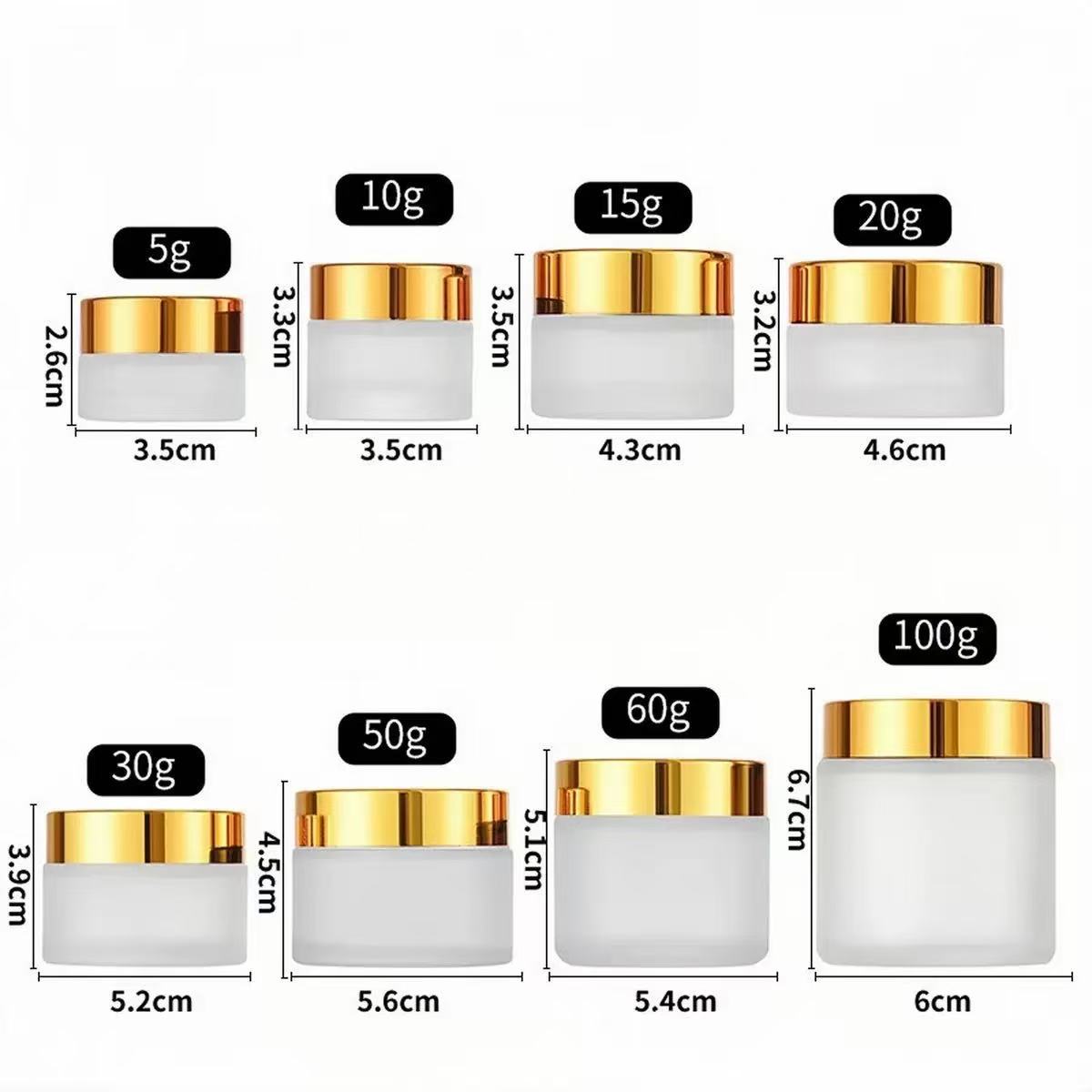 Botella de crema de pasta de arena transparente de 5 - 100g de gran capacidad, sellada con tapa de cinturón, botella de cosméticos dividida, botella de crema ocular de varias especificaciones image 15