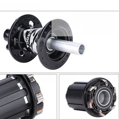 MEROCA Mountain Bike Drum Brake 6-Pin 5-Bearing Hub Axle Quick Release Disc Brake Wheel Set Bearing 32-Hole Cassette Carrier