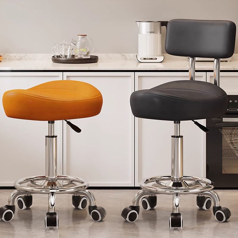 Saddle Chair Kitchen Cooking Special Chair Front Desk Cashier Stool Universal Wheel Lifting Chair Beauty Hairdressing Stool