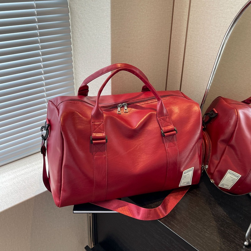 Bolsa de moda para salir, bolsa de ejercicio, bolsa de mano de separación seca y húmeda, bolsa de cuero para hombres, bolsa de viaje de gran capacidad para mujeres