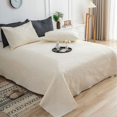 Bed covers white Cotton clip Four seasons thickening sheet hotel Homestay Tatami Two-sided Dual use Bedspread