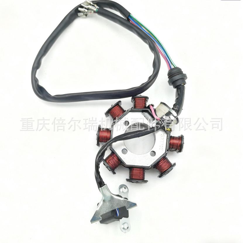 Transfronterizos proveedores directos CG125 CG150 motocicleta 8 polos bobina de estator de motor magnético de cobre