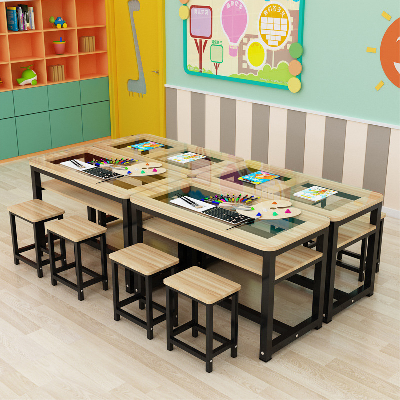 뜨거운 판매 둥근 120*60*74 단일 테이블 (더블 레이어)