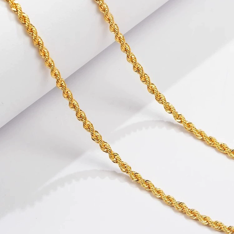 Золотое колье 18к, цепочка-спираль, Au750, модная универсальная цепочка, женская регулируемая цепочка на ключицу, стиль «водяной ракушкой», горячий тренд, оптом