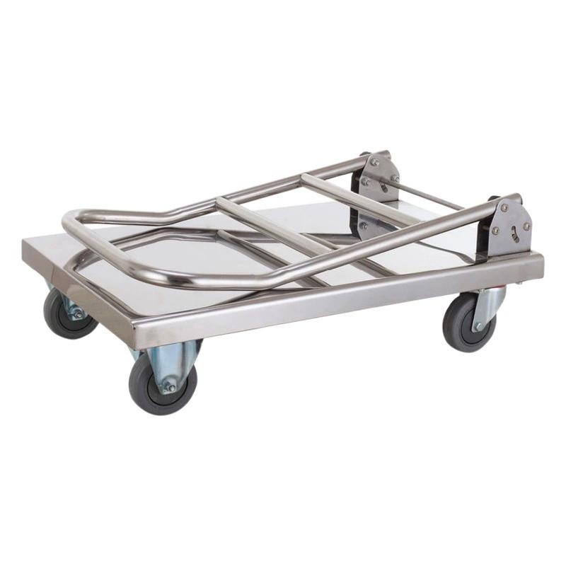 Грузовая Тележка из нержавеющей стали бортовой немой стальной пластины тележки прицеп складной немой обработки двухтактный грузовик