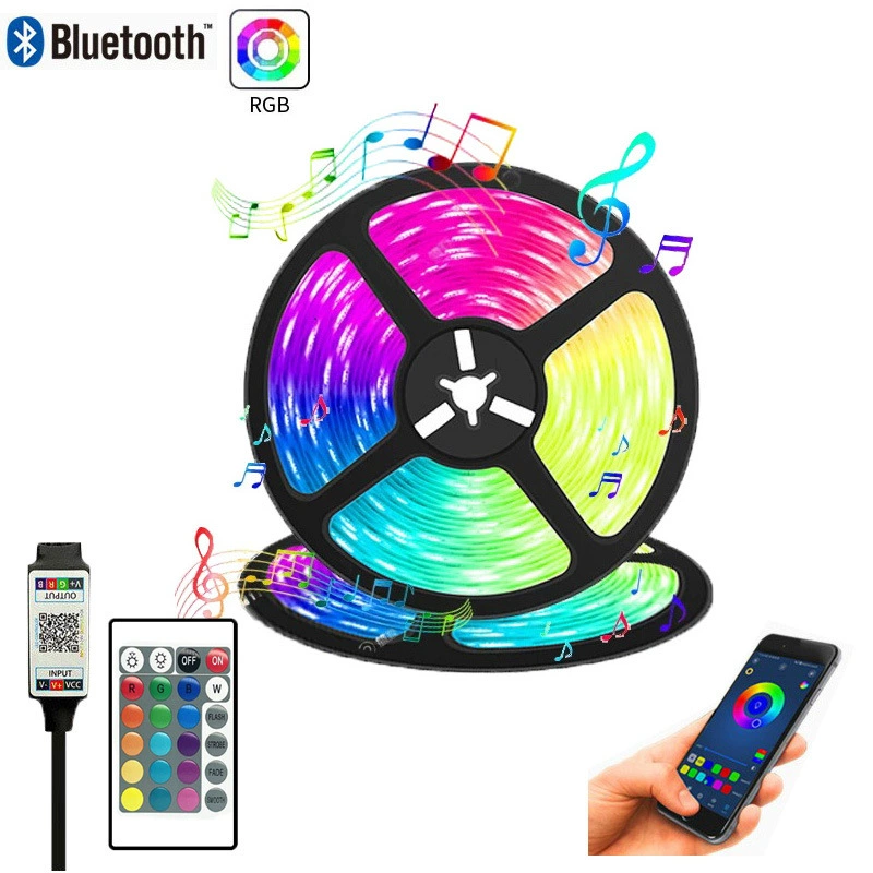 Осветительная панель RGB 1-10 метров 5V USB Bluetooth 5050 2835 Фантом-набор