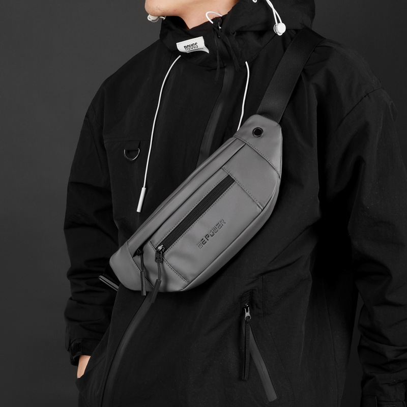 WEPOWER nuevo estilo de moda para hombres, bolso de cintura a prueba de agua, bolso de bicicleta al aire libre, bolso de pecho de viaje deportivo