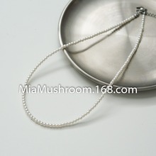 日系韩国新款简约mini仿珍珠项链小珍珠项圈女 时髦复古法式ins风