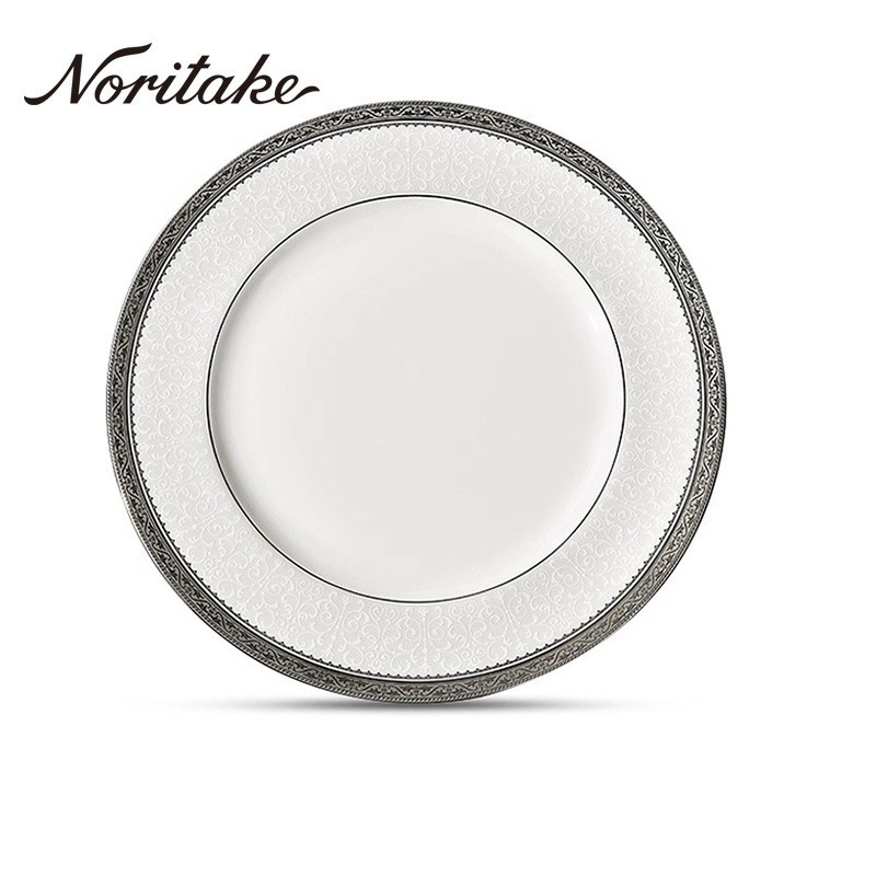 Noritake Shiwu Odesa PLATINUM European steak tableware suit personalized fish plate household plate