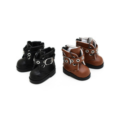 bjd機車靴 1/6分娃鞋靴子 20厘米棉花娃娃靴子 娃衣 換裝配件