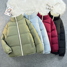 棉衣男士2024新款冬季双面穿棉服韩版情侣面包棉袄轻薄冬装外套