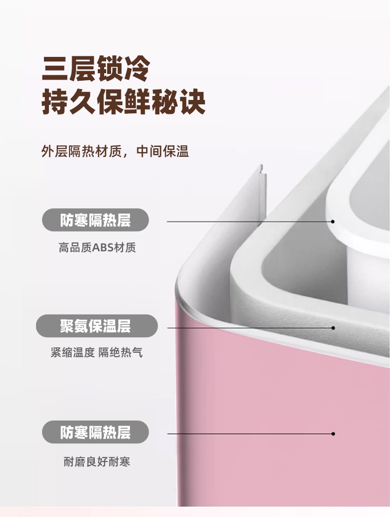 Amazon's Popular Beauty Fridge with Led Three-Level Brightness Adjustment, 4L Mini Fridge for Car Use, Cooling and Heating