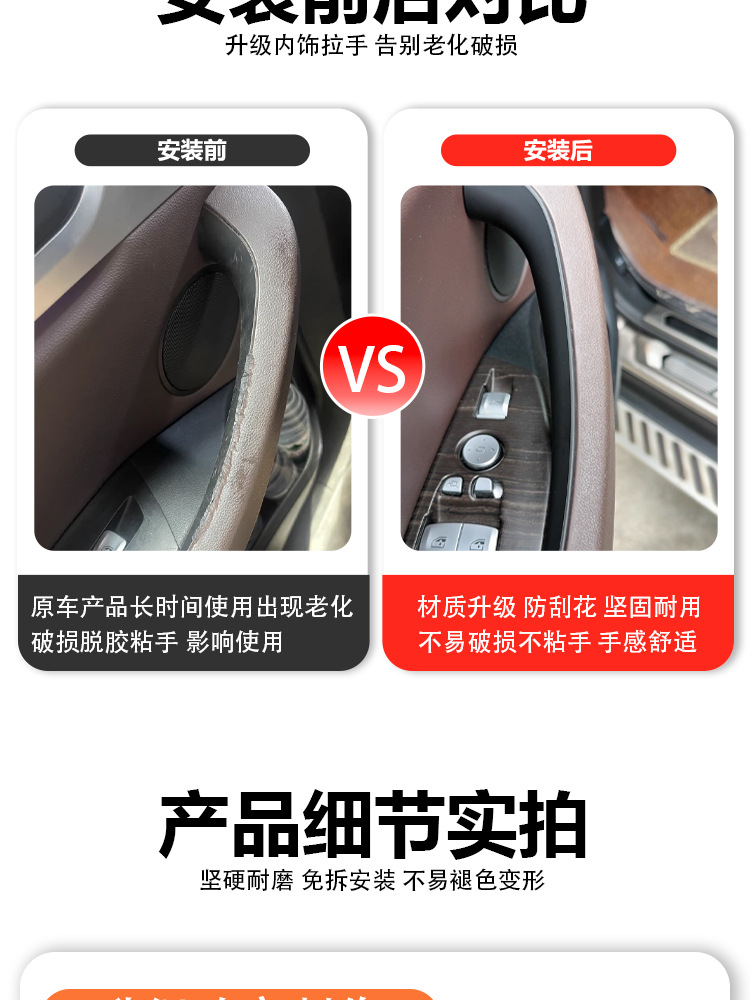 Suitable for 18-24 Bmw X3 Door Handle Inner Cover, X4 Armrest Sticker, Ix3 Door Handle Inner Side G08 Outer Cover Protective Cover