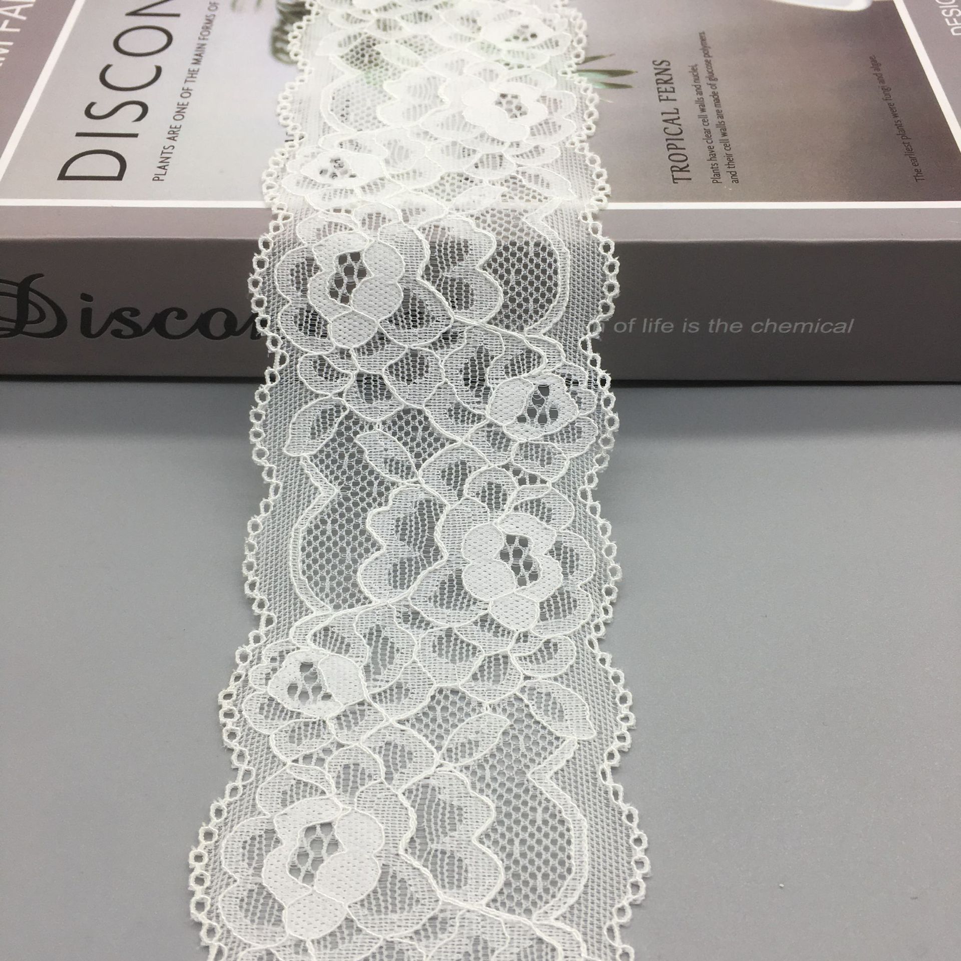 锦氨蕾丝花边 6.5cm弹力花边 内衣裙摆手套袜子箱包配饰辅料
