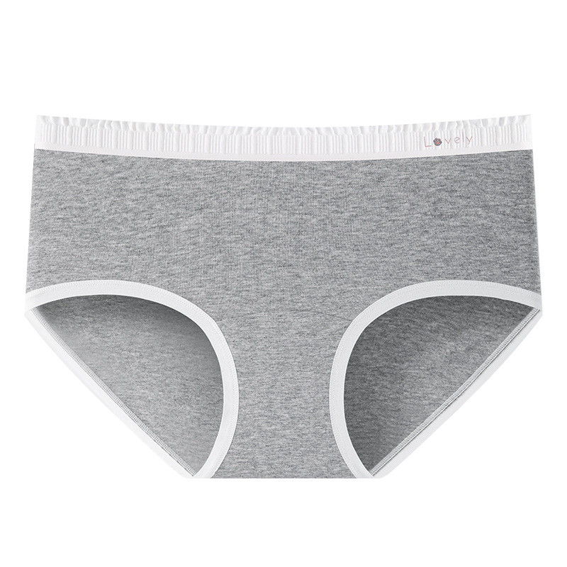 Bragas de entrepierna alargada para mujer, algodón puro, antibacteriano de grado 10A, borde de la bolsa de color, cómodo, sin costuras, anti-pellizco, calzoncillos para mujer