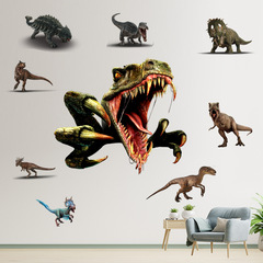 廠家批發多款恐龍自粘牆貼跨境新款動物世界客廳臥室可移裝飾 146