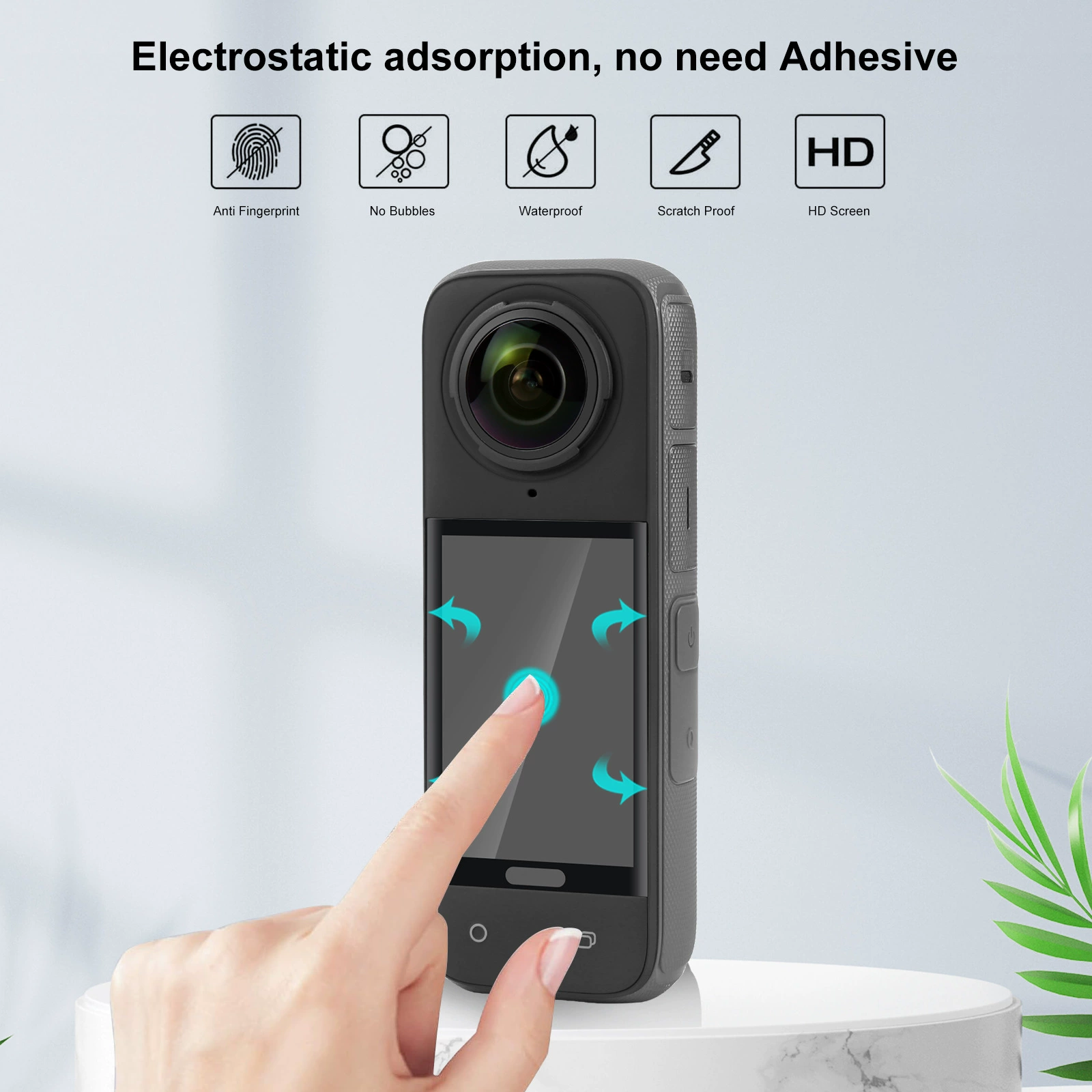 PULUZ Fat Niu подходит для Insta360 X5 HD закаленная пленка 360 панорамная спортивная камера пленка X4 аксессуары