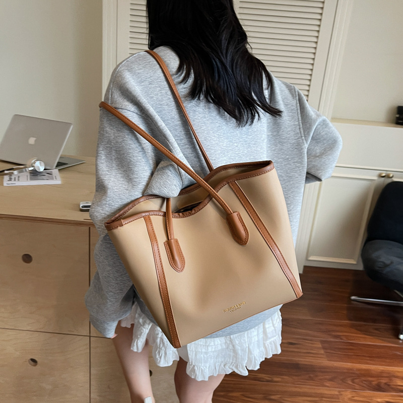高级感百搭单肩托特通勤包大容量包包女2025新款爆款时尚洋气大包|undefined